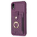 iPhone XR BF27 Metal Ring Card Bag Holder Phone Case - Dark Purple