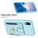 iPhone XR BF27 Metal Ring Card Bag Holder Phone Case - Blue