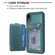 iPhone XR BF27 Metal Ring Card Bag Holder Phone Case - Green