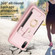 iPhone XR BF27 Metal Ring Card Bag Holder Phone Case - Pink