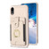 iPhone XR BF27 Metal Ring Card Bag Holder Phone Case - Beige