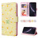 iPhone XR Bronzing Painting RFID Leather Case - Yellow Daisy