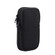 Universal Double-compartment Elastic Hanging Waist Bag 6.9 inches and Below Smart Phones  - Black