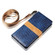 iPhone XR Splicing Color Crocodile Texture PU Horizontal Flip Leather Case with Wallet & Holder & Card Slots & Lanyard  - Blue
