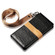 iPhone XR Splicing Color Crocodile Texture PU Horizontal Flip Leather Case with Wallet & Holder & Card Slots & Lanyard  - Black