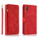 iPhone XR Skin-feel Crazy Horse Texture Zipper Wallet Bag Horizontal Flip Leather Case with Holder & Card Slots & Wallet & Lanyard - Red