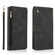 iPhone XR Skin-feel Crazy Horse Texture Zipper Wallet Bag Horizontal Flip Leather Case with Holder & Card Slots & Wallet & Lanyard - Black