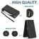 iPhone XR Skin-feel Crazy Horse Texture Zipper Wallet Bag Horizontal Flip Leather Case with Holder & Card Slots & Wallet & Lanyard - Black