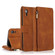 iPhone XR Skin-feel Crazy Horse Texture Zipper Wallet Bag Horizontal Flip Leather Case with Holder & Card Slots & Wallet & Lanyard - Brown