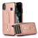 iPhone XR Wristband Kickstand Wallet Leather Phone Case - Rose Gold