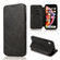 iPhone XR Knight Magnetic Suction Leather Phone Case - Black