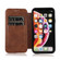 iPhone XR Knight Magnetic Suction Leather Phone Case - Brown