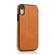 iPhone XR Knight Magnetic Suction Leather Phone Case - Khaki