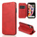 iPhone XR Knight Magnetic Suction Leather Phone Case - Red