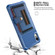 iPhone XR ZM06 Card Bag TPU + Leather Phone Case - Blue