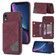 iPhone XR Line Card Holder Phone Case - Wine Red