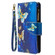 iPhone XR Colored Drawing Pattern Zipper Horizontal Flip Leather Case with Holder & Card Slots & Wallet - Gold Butterfly