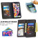 iPhone XR Colored Drawing Pattern Zipper Horizontal Flip Leather Case with Holder & Card Slots & Wallet - Bear