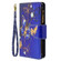 iPhone XR Colored Drawing Pattern Zipper Horizontal Flip Leather Case with Holder & Card Slots & Wallet - Purple Butterfly