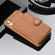 iPhone XR Zipper Shockproof Protective Case with Card Slots & Bracket & Photo Holder & Wallet Function - Brown