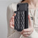 iPhone XR Horizontal Wallet Rhombic Leather Phone Case - Black