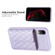 iPhone XR Horizontal Wallet Rhombic Leather Phone Case - Purple