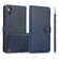 iPhone XR Calf Texture 2 in 1 Detachable Magnetic Back Cover Horizontal Flip Leather Case with Holder & Card Slots & Wallet & Photo Frame - Blue