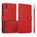 iPhone XR Calf Texture 2 in 1 Detachable Magnetic Back Cover Horizontal Flip Leather Case with Holder & Card Slots & Wallet & Photo Frame - Red
