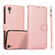 iPhone XR Calf Texture 2 in 1 Detachable Magnetic Back Cover Horizontal Flip Leather Case with Holder & Card Slots & Wallet & Photo Frame - Rose Gold