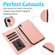 iPhone XR Calf Texture 2 in 1 Detachable Magnetic Back Cover Horizontal Flip Leather Case with Holder & Card Slots & Wallet & Photo Frame - Rose Gold