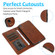 iPhone XR Calf Texture 2 in 1 Detachable Magnetic Back Cover Horizontal Flip Leather Case with Holder & Card Slots & Wallet & Photo Frame - Brown