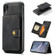 iPhone XR JEEHOOD Retro Magnetic Detachable Protective Case with Wallet & Card Slot & Holder - Black
