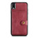 iPhone XR JEEHOOD Retro Magnetic Detachable Protective Case with Wallet & Card Slot & Holder - Red