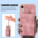iPhone XR Zipper Card Bag Back Cover Phone Case - Pink