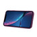 iPhone XR Horizontal Card Bag Ring Holder Phone Case with Dual Lanyard - Purple