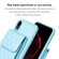 iPhone XR Vertical Wallet Rhombic Leather Phone Case - Blue