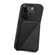 iPhone XR Imitation Calfskin Leather Back Phone Case with Holder - Black