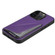iPhone XR Imitation Calfskin Leather Back Phone Case with Holder - Purple