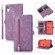 iPhone XR Zipper Card Slot Buckle Wallet Leather Phone Case - Purple