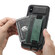 Suteni H13 Card Wallet Wrist Strap Holder PU Phone Case iPhone XR - Black