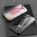 iPhone XR Ultra Slim Double Sides Magnetic Adsorption Angular Frame Tempered Glass Magnet Flip Case - Black