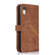iPhone XR Dream 9-Card Wallet Zipper Bag Leather Phone Case - Brown