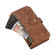 iPhone XR Dream 9-Card Wallet Zipper Bag Leather Phone Case - Brown