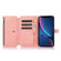 iPhone XR Dream 9-Card Wallet Zipper Bag Leather Phone Case - Pink