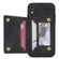 iPhone XR Zipper Card Holder Phone Case - Black