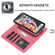 iPhone XR KLT888-2 Retro 2 in 1 Detachable Magnetic Horizontal Flip TPU + PU Leather Case with Holder & Card Slots & Photo Frame & Wallet - Rose Red