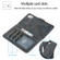 iPhone XR KLT888-2 Retro 2 in 1 Detachable Magnetic Horizontal Flip TPU + PU Leather Case with Holder & Card Slots & Photo Frame & Wallet - Black
