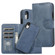 iPhone XR KLT888-2 Retro 2 in 1 Detachable Magnetic Horizontal Flip TPU + PU Leather Case with Holder & Card Slots & Photo Frame & Wallet - Dark Blue
