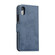 iPhone XR KLT888-2 Retro 2 in 1 Detachable Magnetic Horizontal Flip TPU + PU Leather Case with Holder & Card Slots & Photo Frame & Wallet - Dark Blue