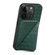 iPhone XR Imitation Crocodile Leather Back Phone Case with Holder - Green